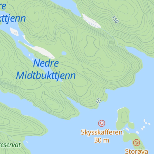 Map of Midtbuktheia