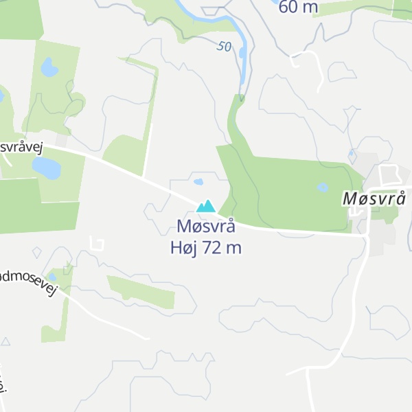 Map of Møsvrå Høj