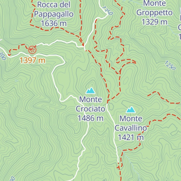 Map of Monte Crociato