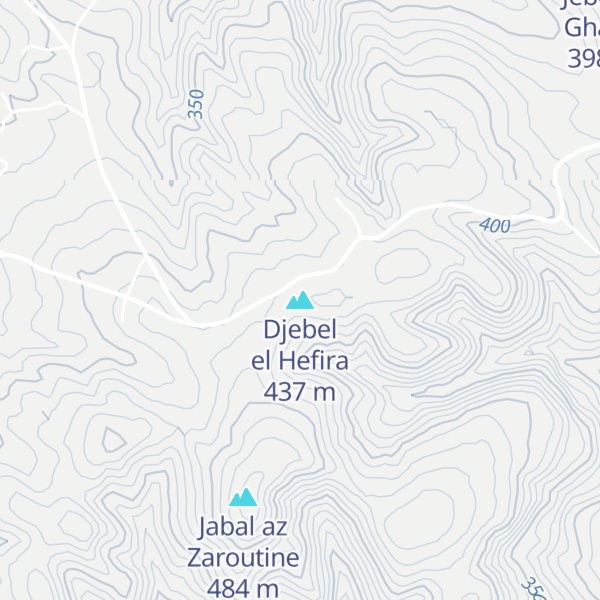 Map of Djebel el Hefira