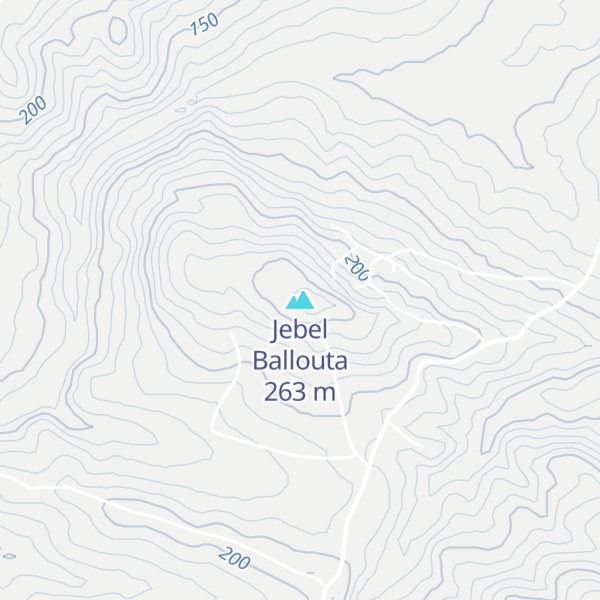 Map of Jebel Ballouta