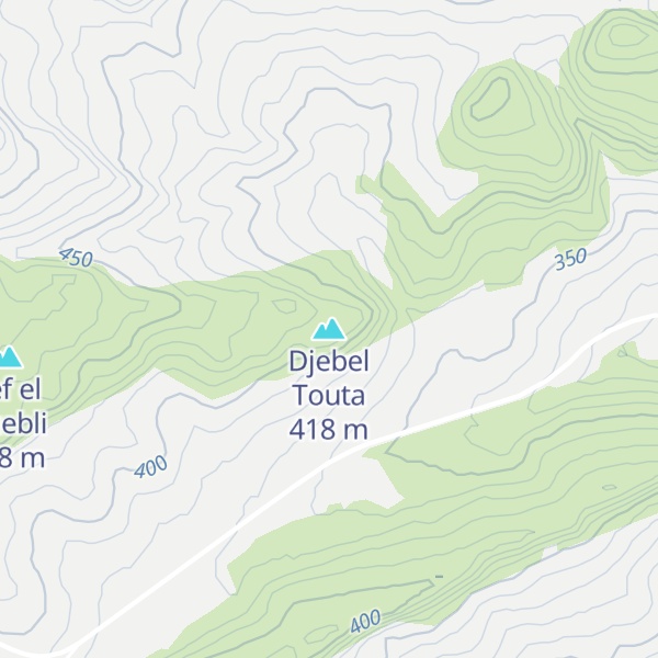 Map of Djebel Touta