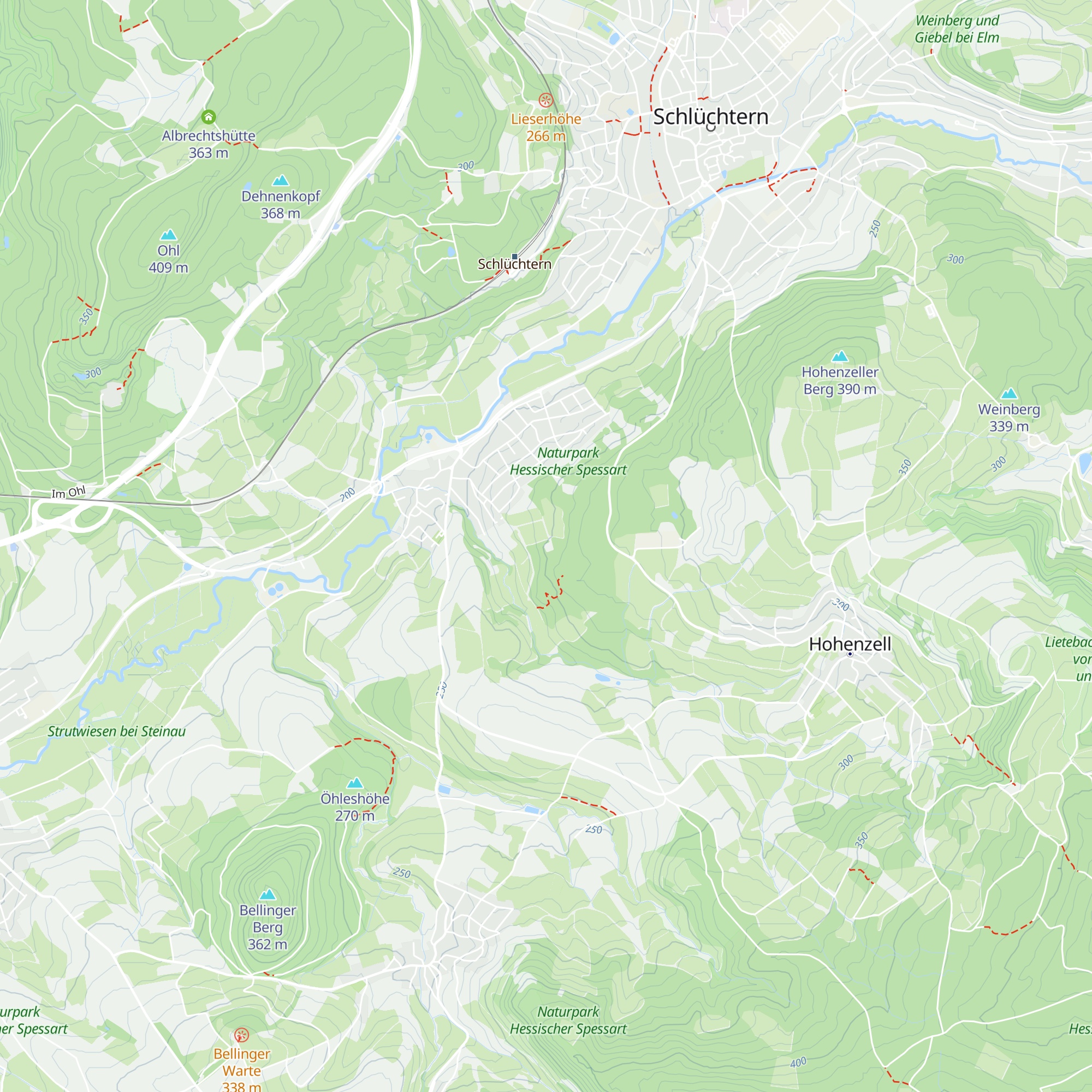 Grillhütte Beeracker map