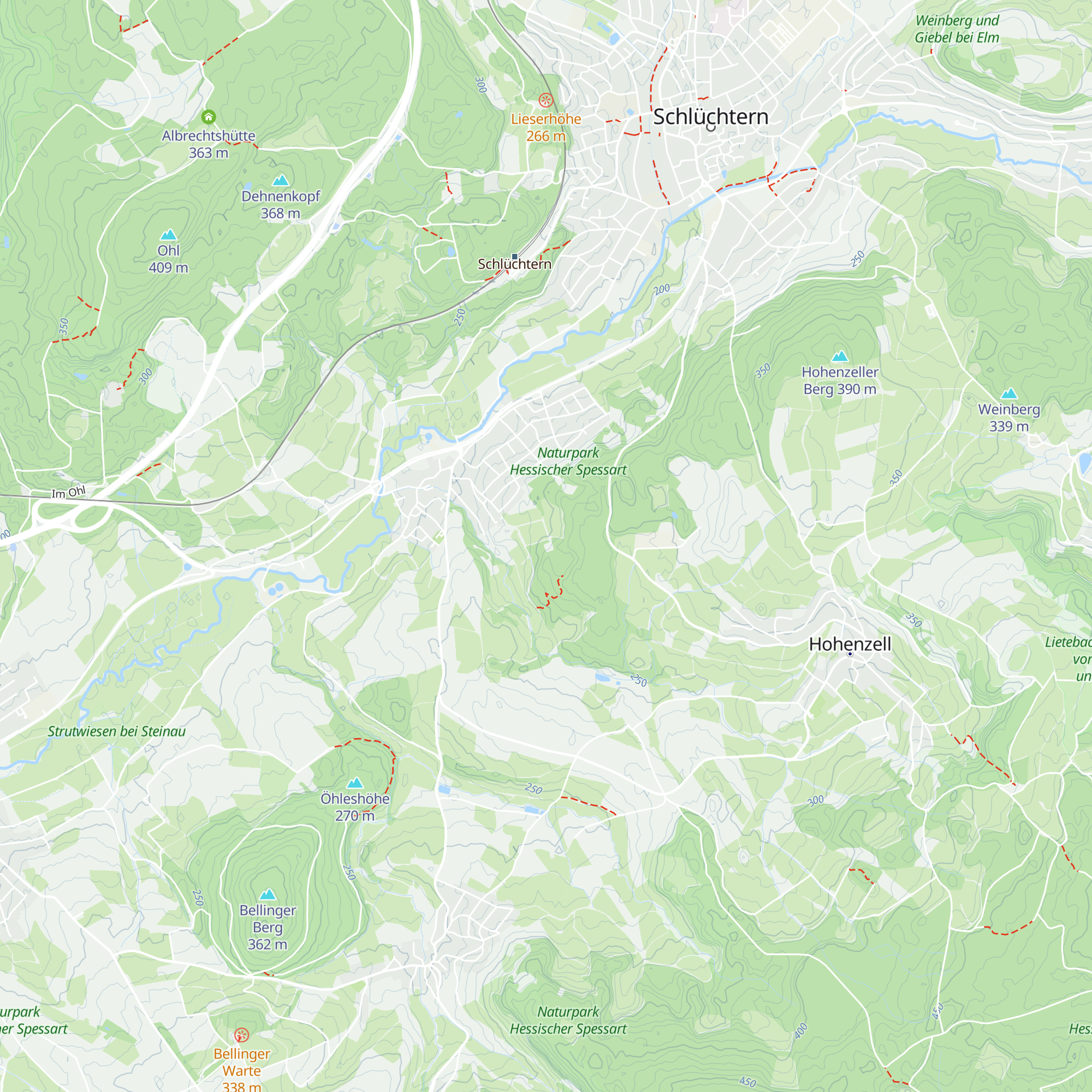 Grillhütte Beeracker map