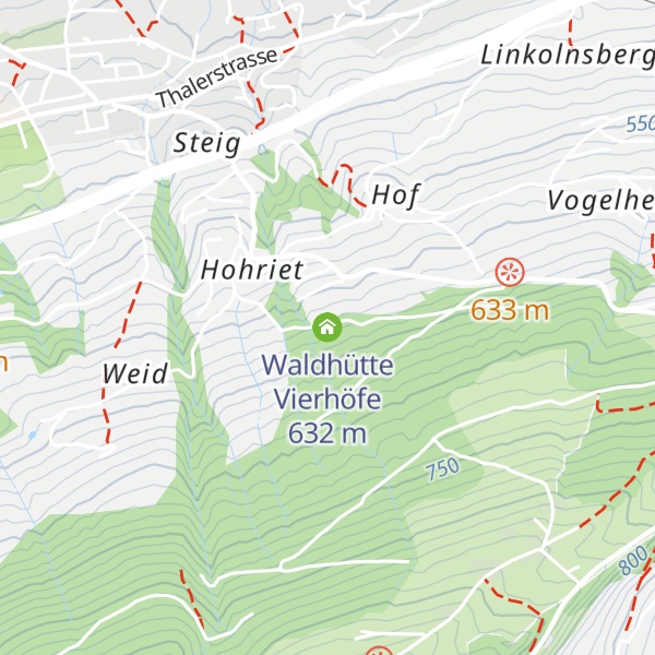 Map of Waldhütte Vierhöfe