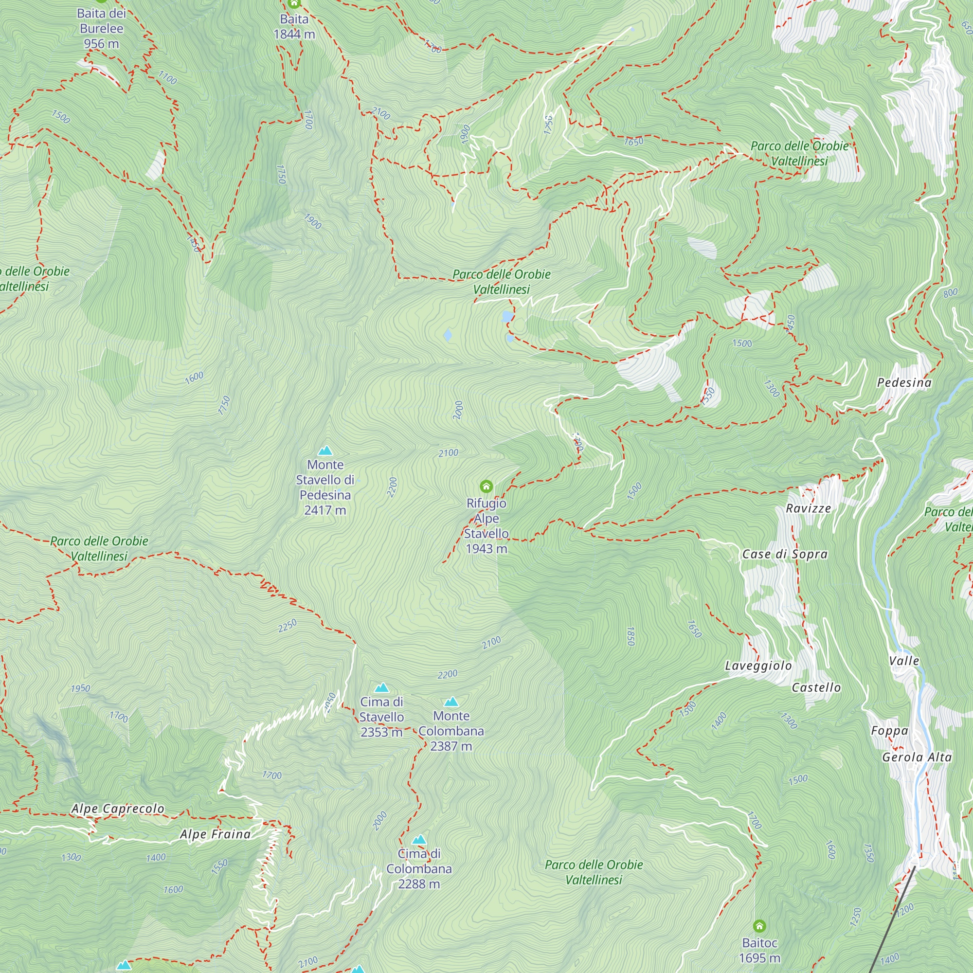 Rifugio Alpe Stavello map