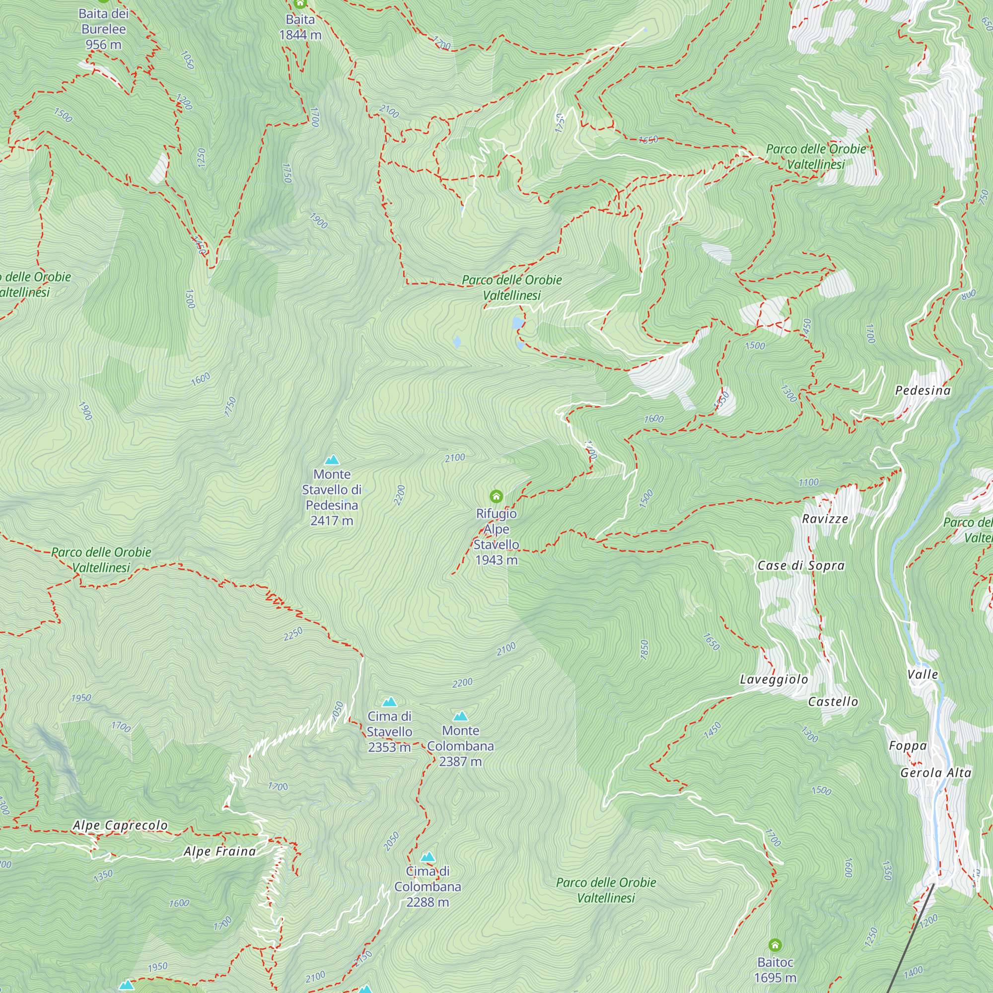 Rifugio Alpe Stavello map