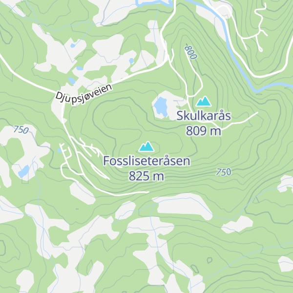 Map of Fossliseteråsen
