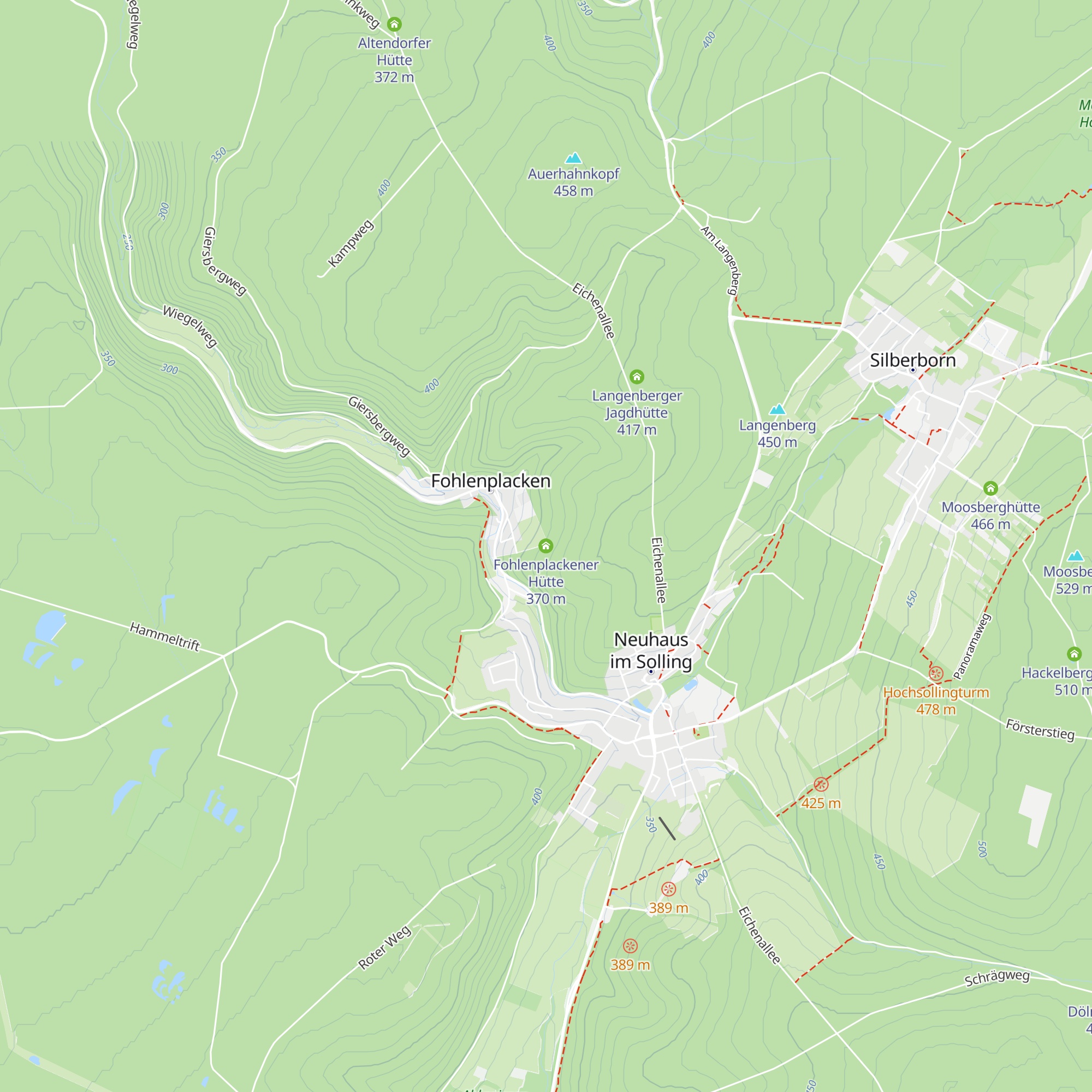 Fohlenplackener Hütte map