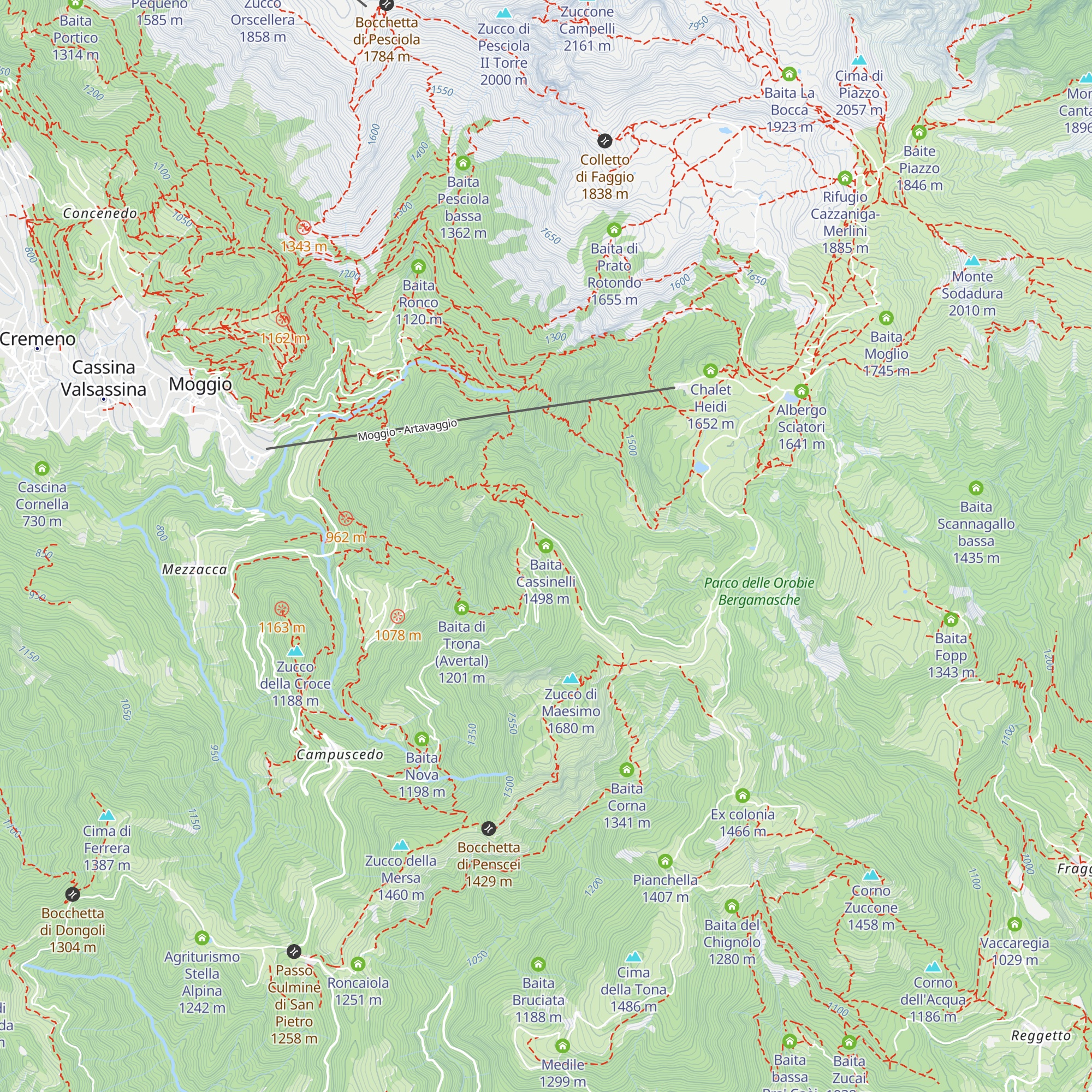 Baita Cassinelli map