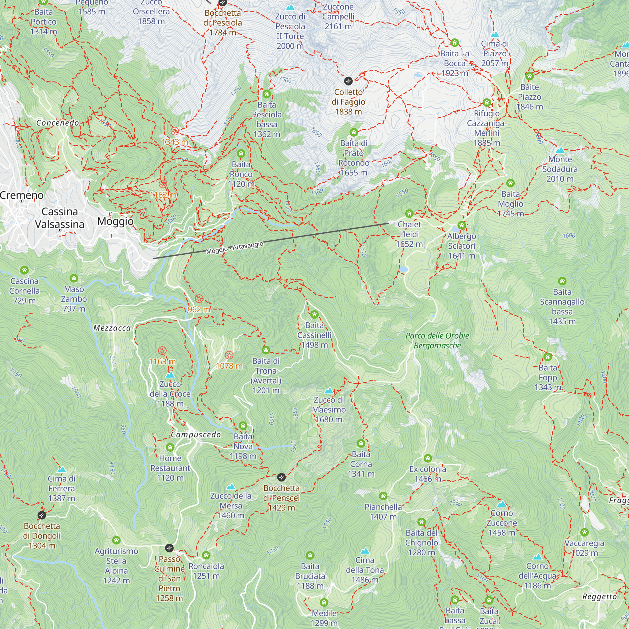 Baita Cassinelli map