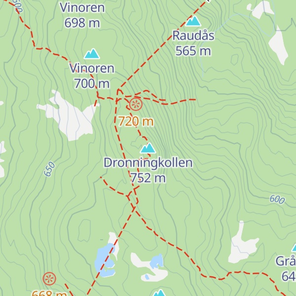 Map of Dronningkollen