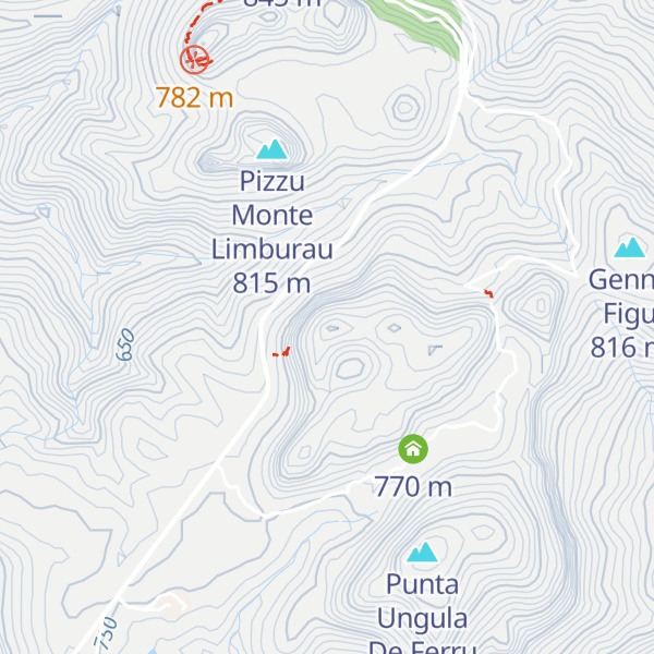 Map of Punta Funtana Piccinna