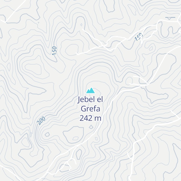 Map of Jebel el Grefa