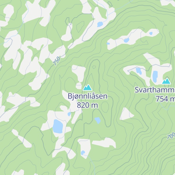 Map of Bjønnliåsen