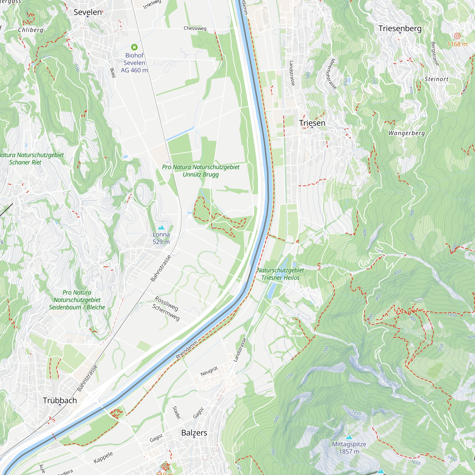 OV Hütte Wartau map