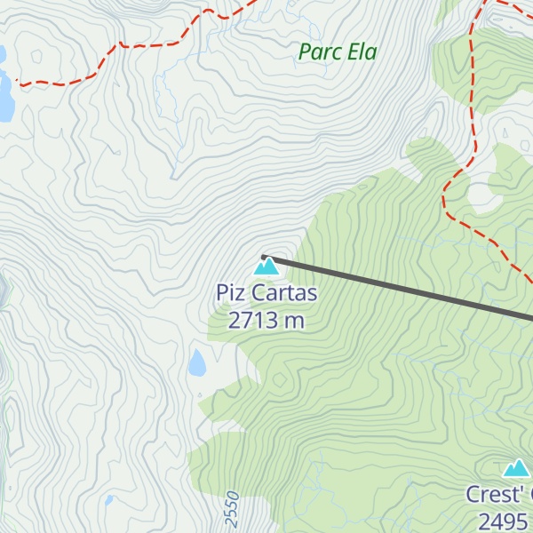 Map of Piz Cartas