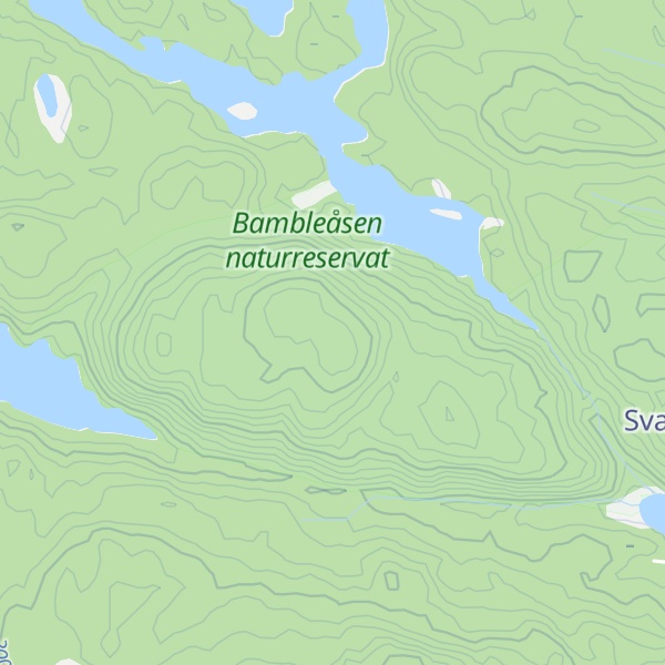Map of Bambleåsen