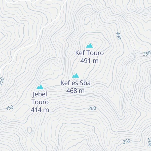 Map of Kef es Sba