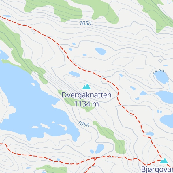 Map of Dvergaknatten