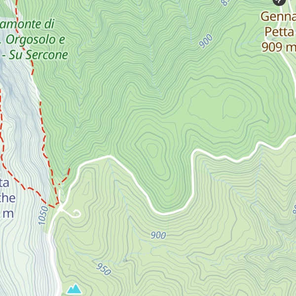 Map of Bruncu Mannu