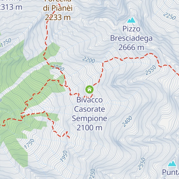 Map of Bivacco Casorate Sempione