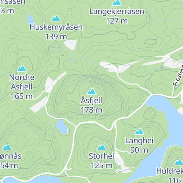 Map of Åsfjell