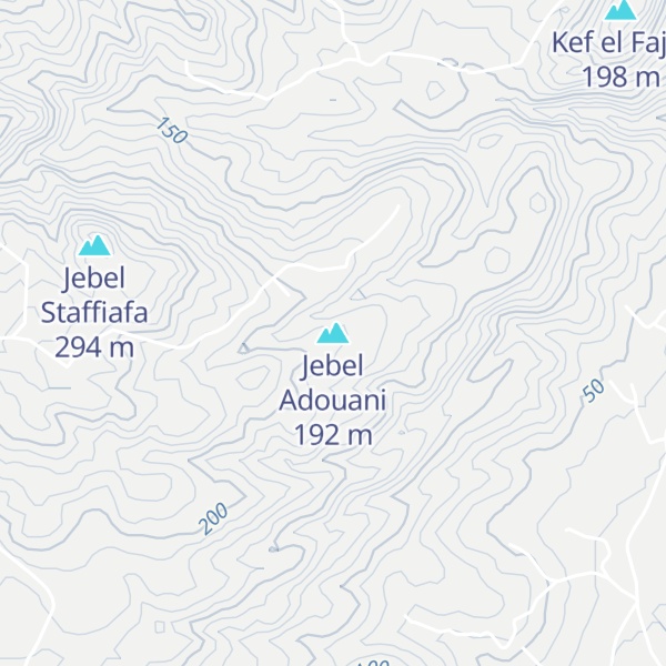 Map of Jebel Adouani