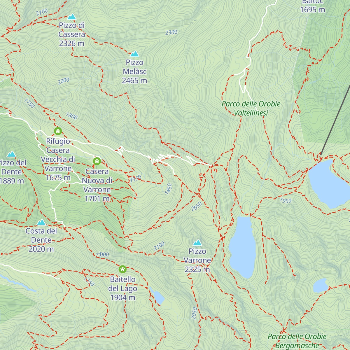 Baita Tronella map
