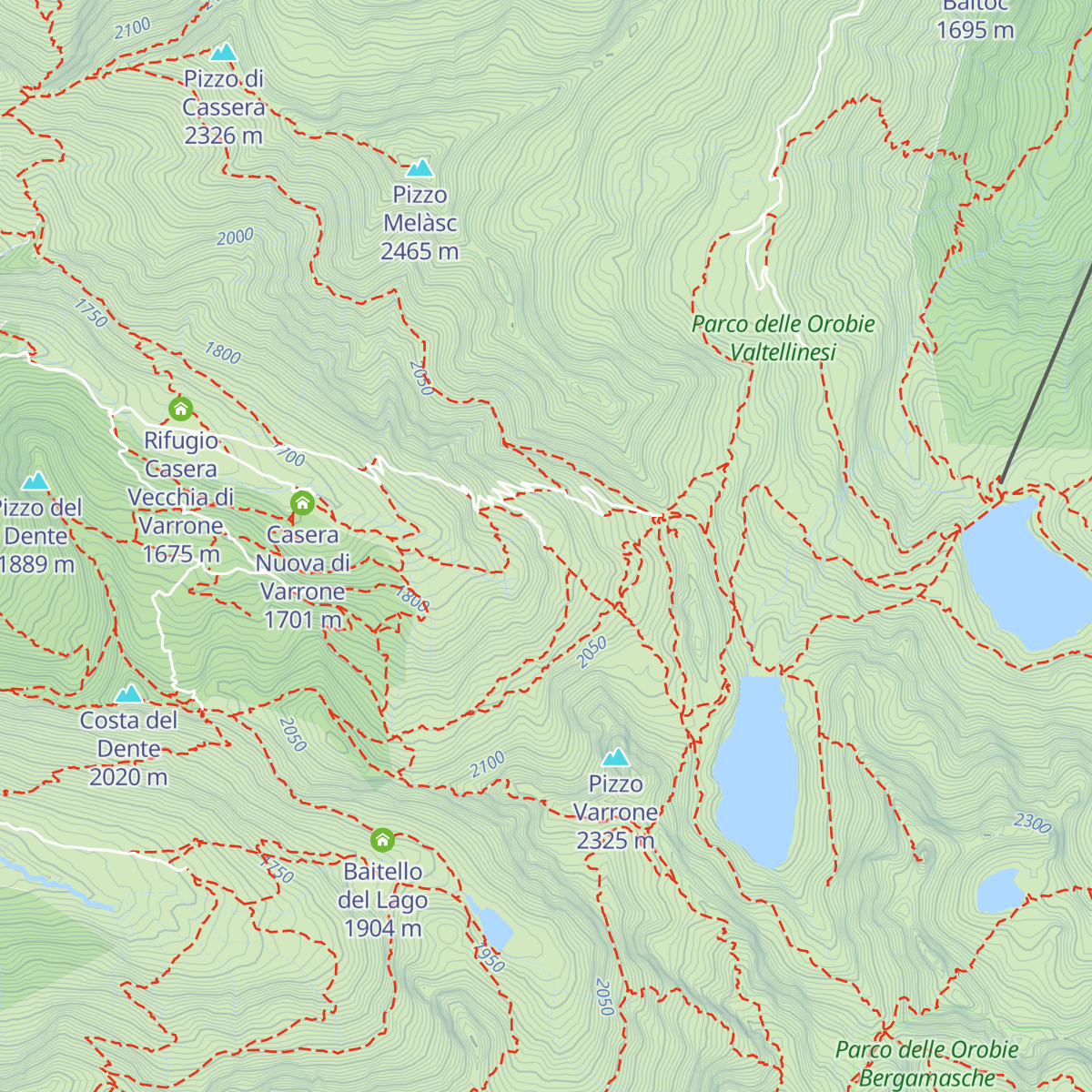 Baita Tronella map