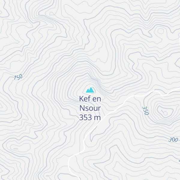Map of Kef en Nsour