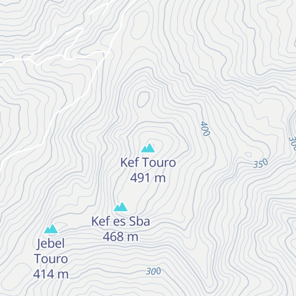 Map of Kef Touro