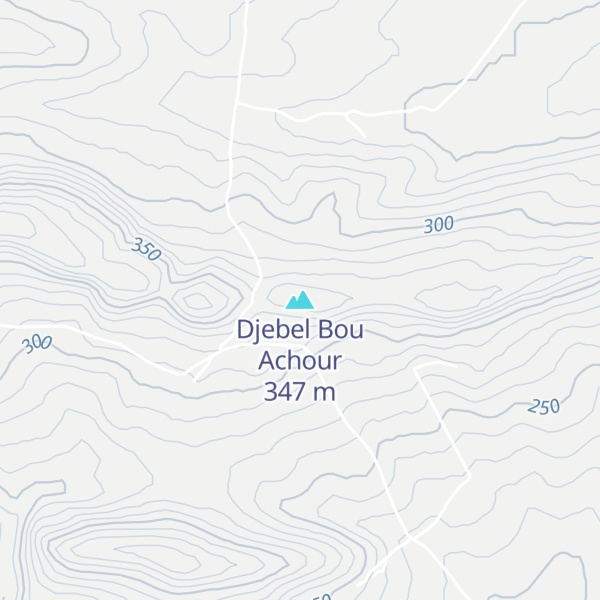 Map of Djebel Bou Achour