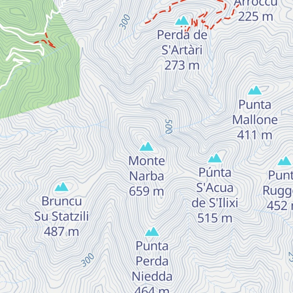 Map of Monte Narba