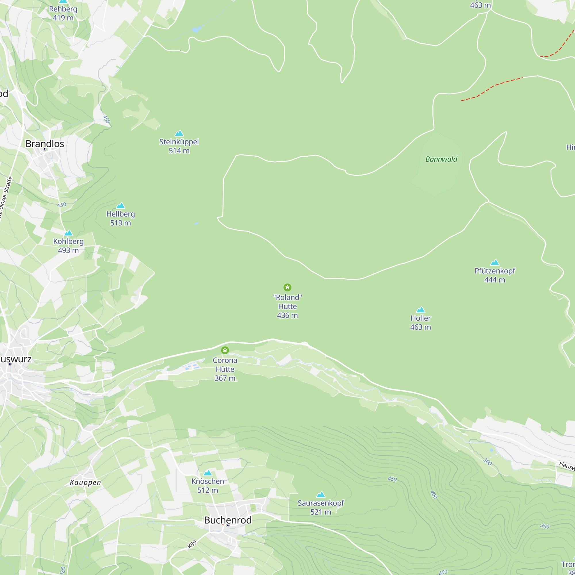 "Roland" Hütte map