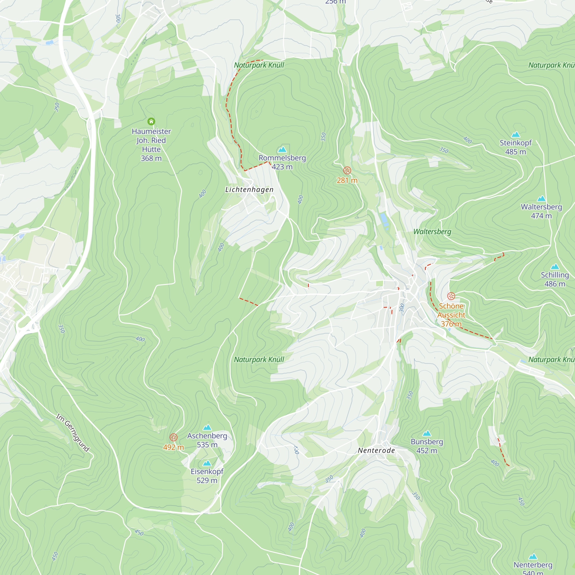 Schutzhütte am Hommerholz map