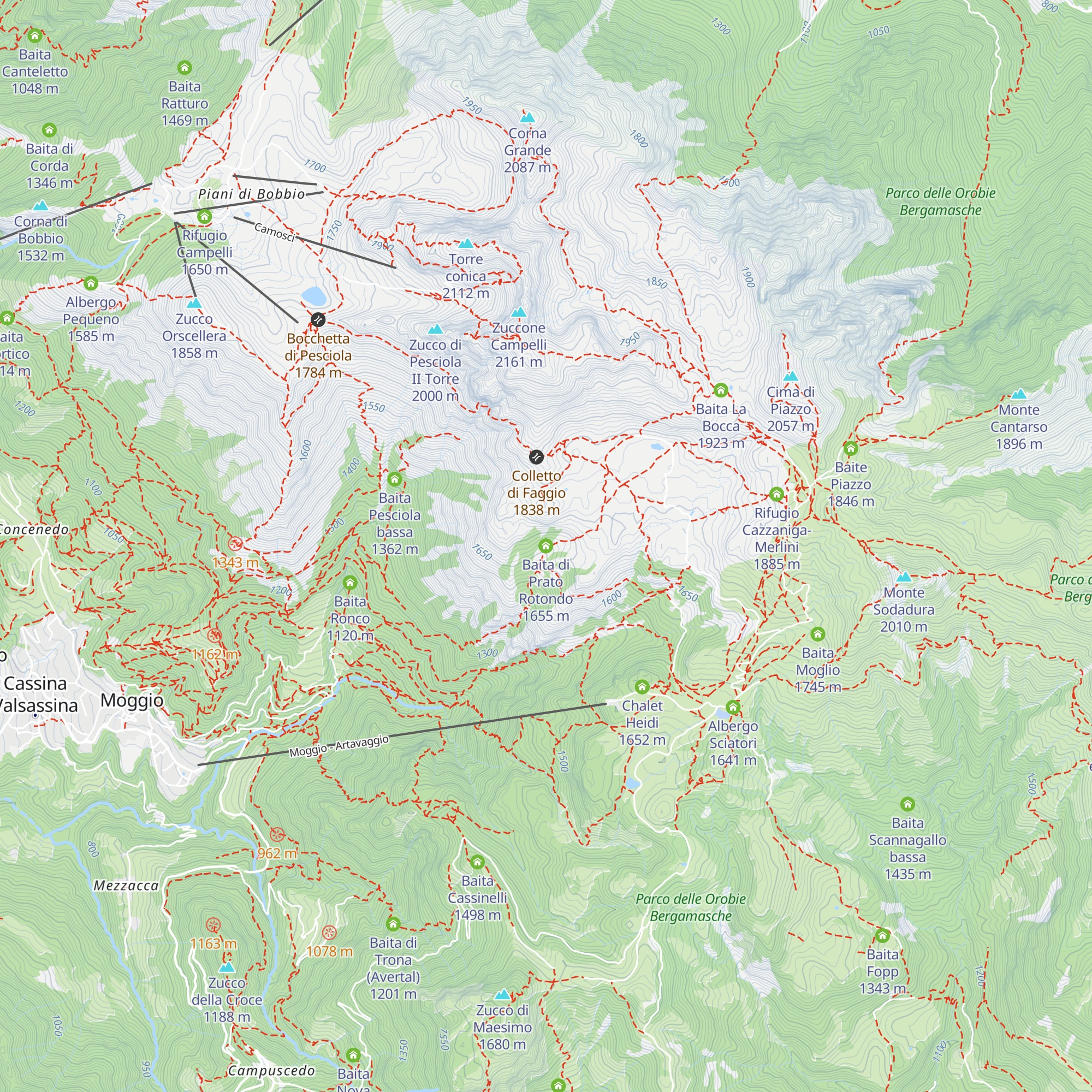 Baita di Prato Rotondo map