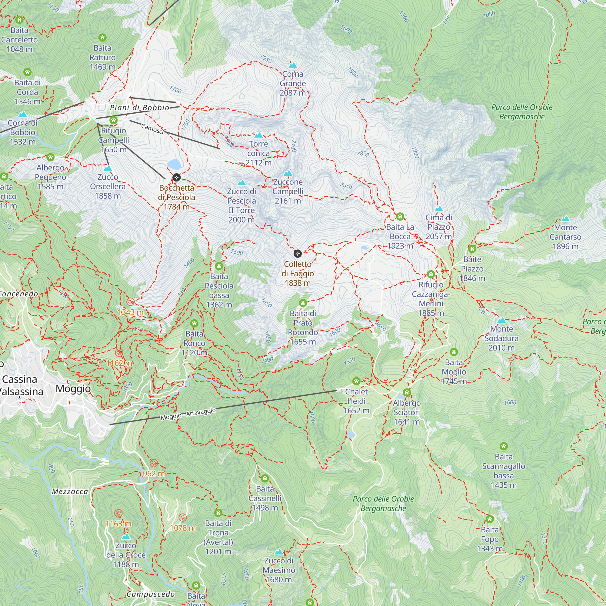 Baita di Prato Rotondo map