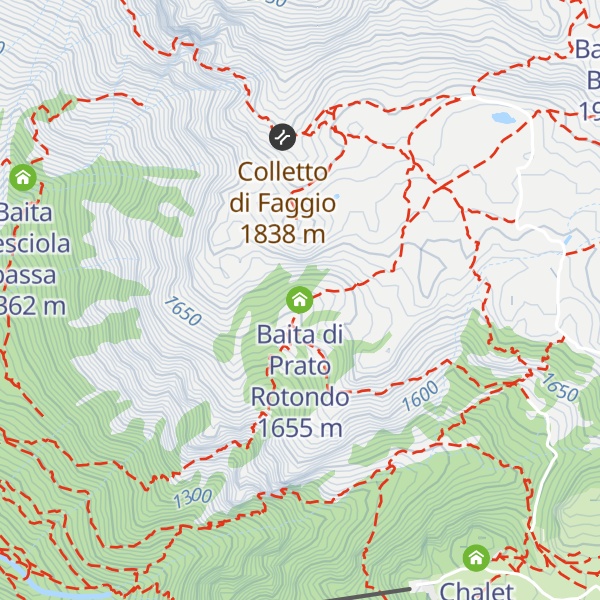 Map of Baita di Prato Rotondo