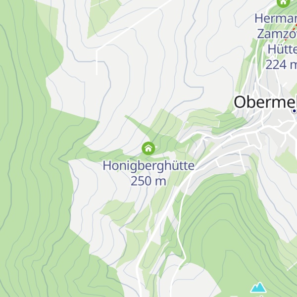 Map of Honigberghütte