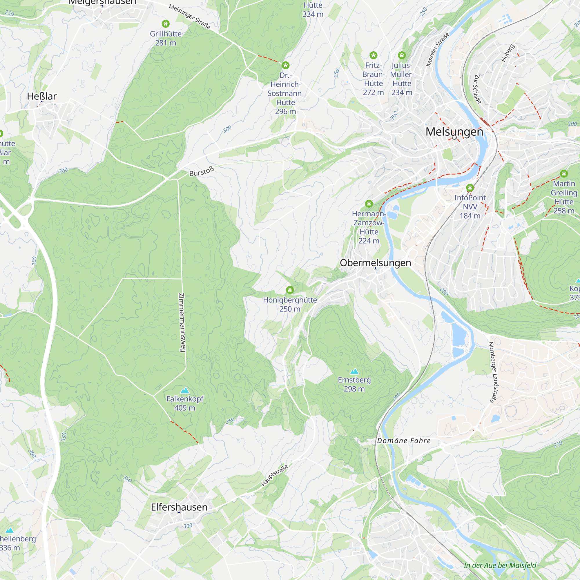 Honigberghütte map