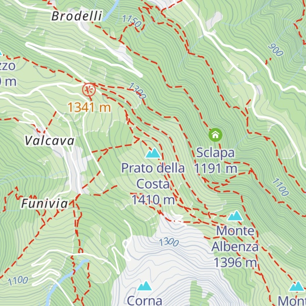 Map of Prato della Costa