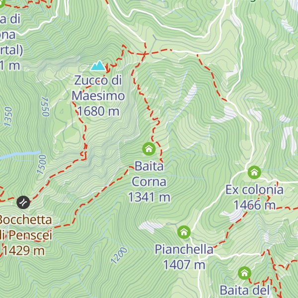 Map of Baita Corna