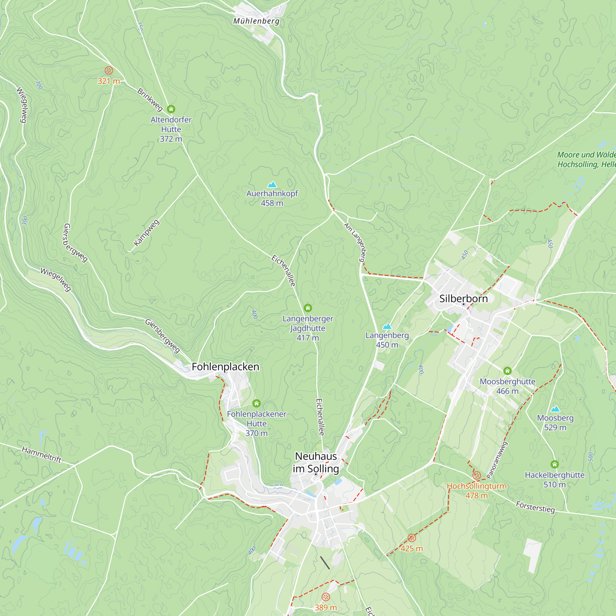 Langenberger Jagdhütte map
