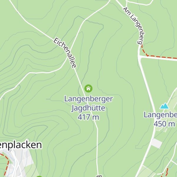 Map of Langenberger Jagdhütte