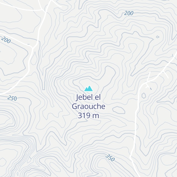 Map of Jebel el Graouche