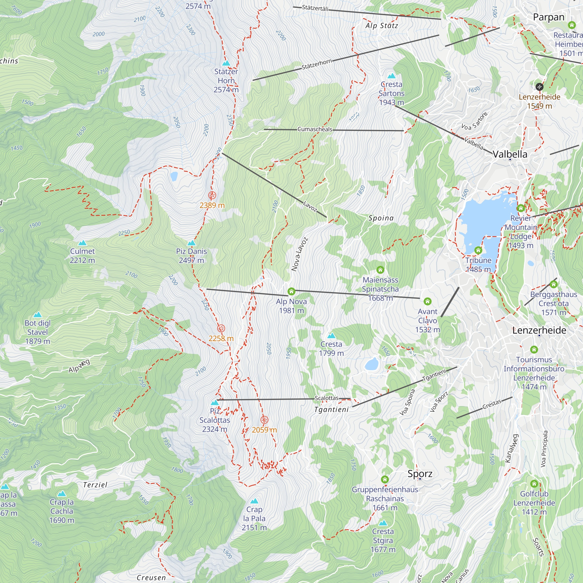 Alp Nova map