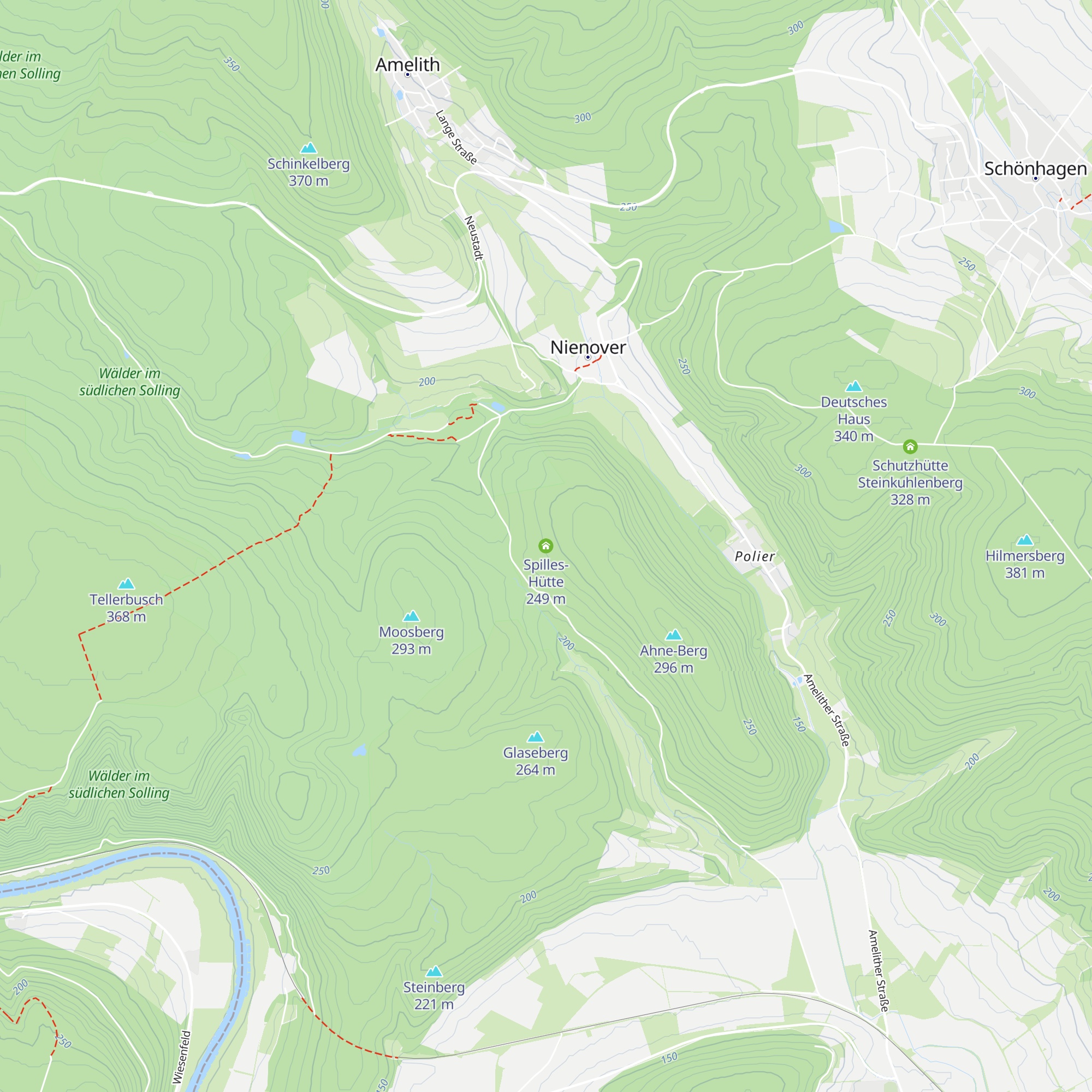 Spilles-Hütte map