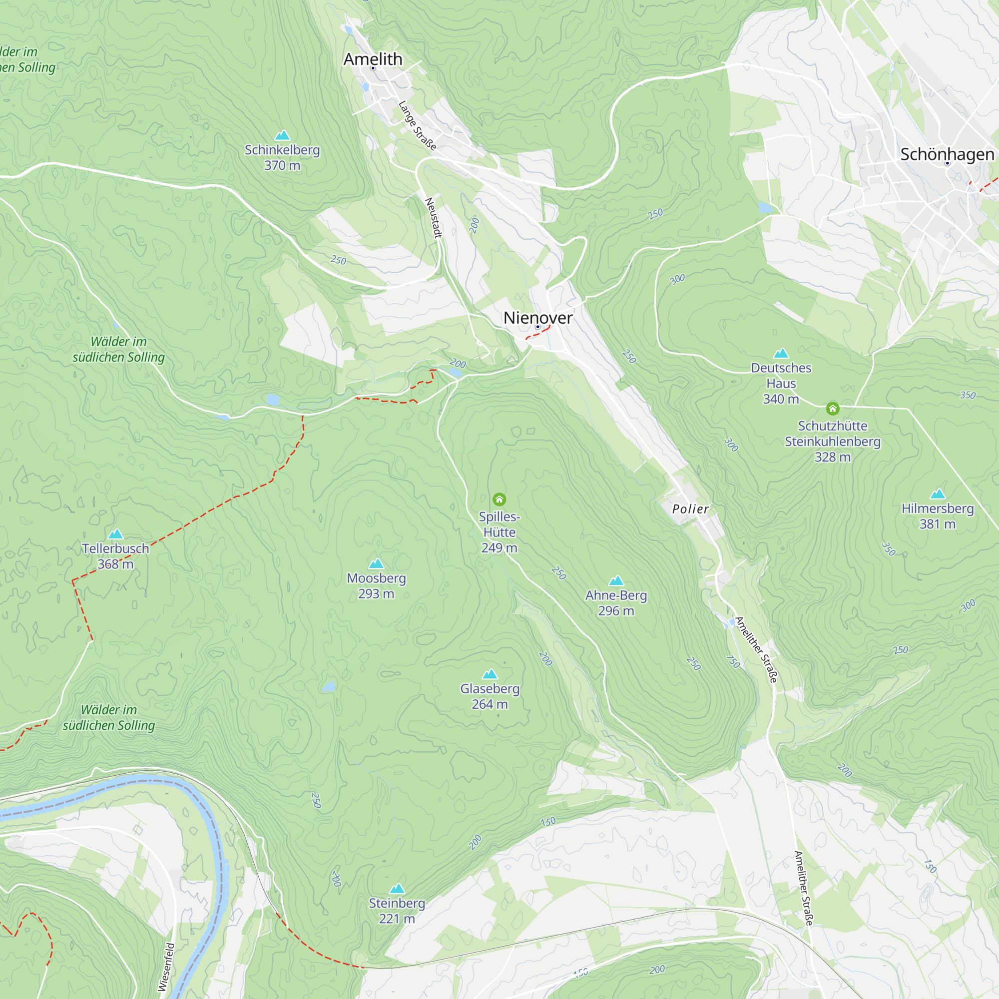 Spilles-Hütte map
