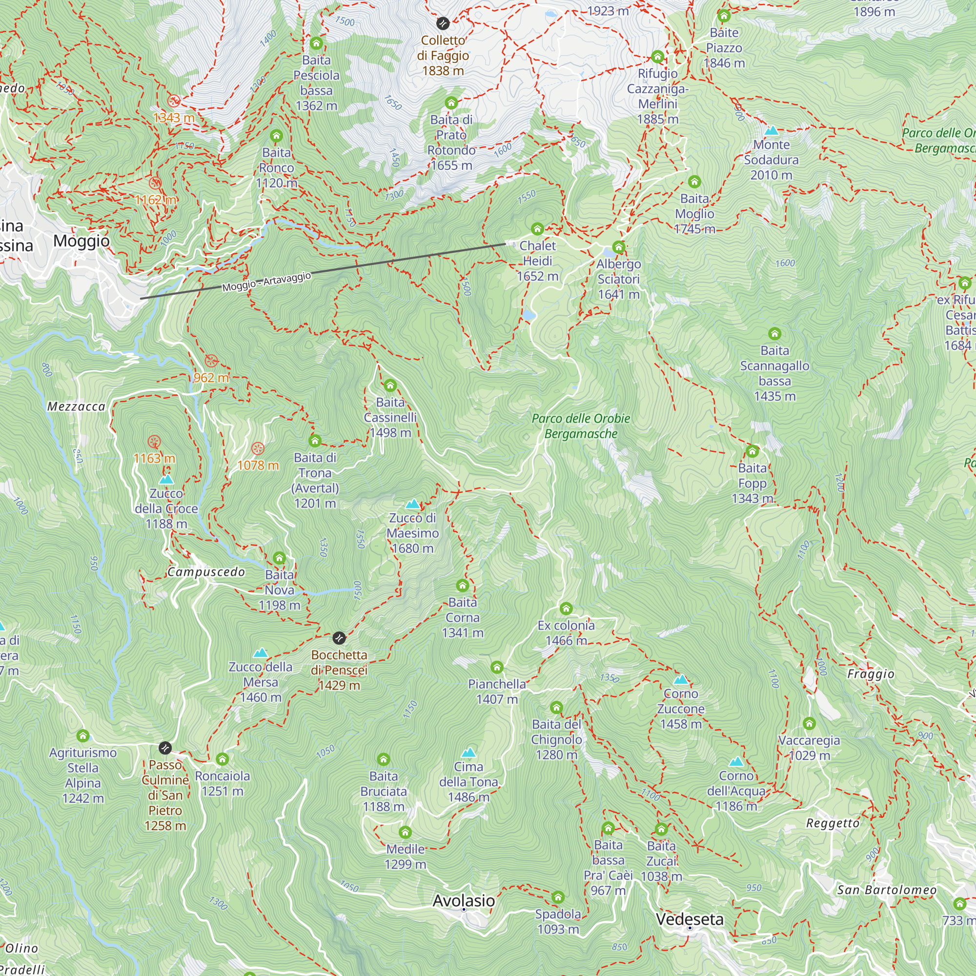 Casera di Maesimo map